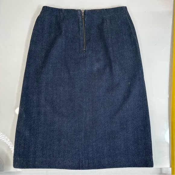 GAP denim SKIRT blue zip closure Blue Jean Skirt 0 - Picture 5 of 7
